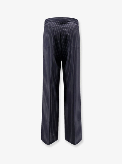Cotton trousers with pinstripe pattern thumbnail
