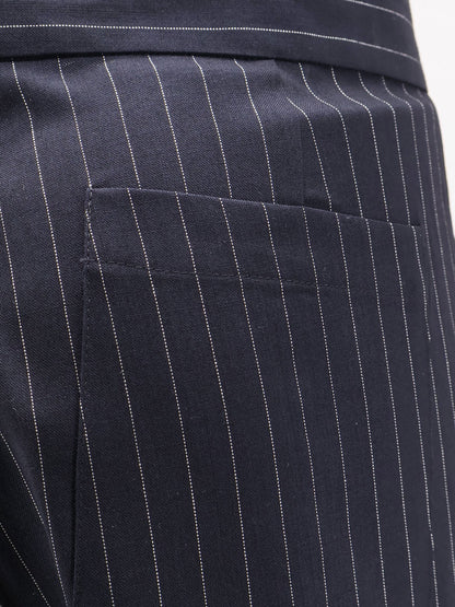 Cotton trousers with pinstripe pattern thumbnail
