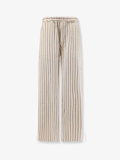 Viscose trousers with striped pattern thumbnail