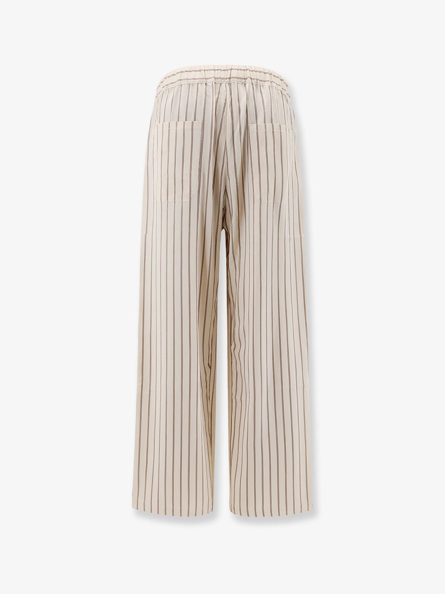 Viscose trousers with striped pattern