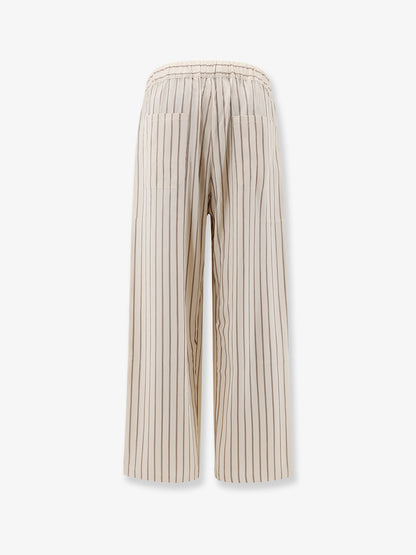 Viscose trousers with striped pattern thumbnail