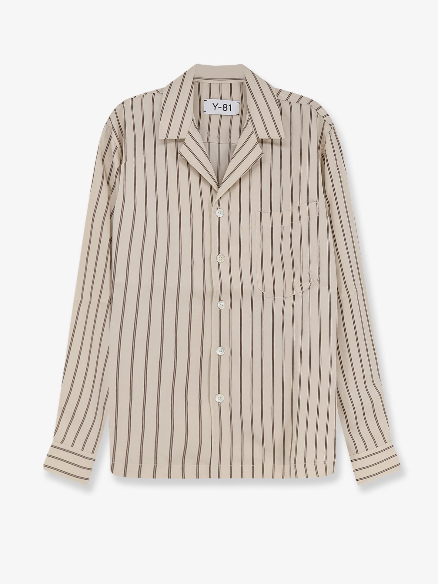 Viscose shirt with striped pattern
