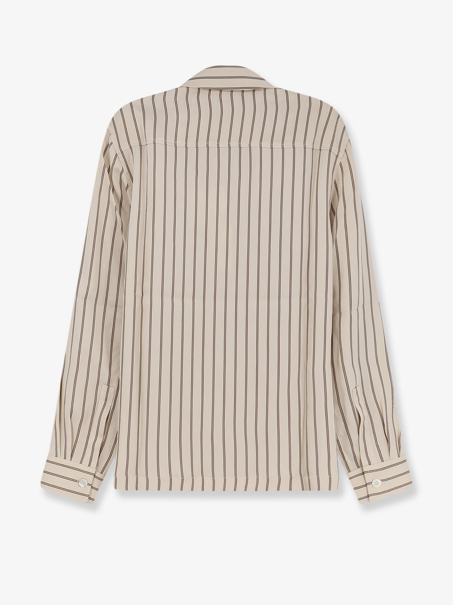 Viscose shirt with striped pattern