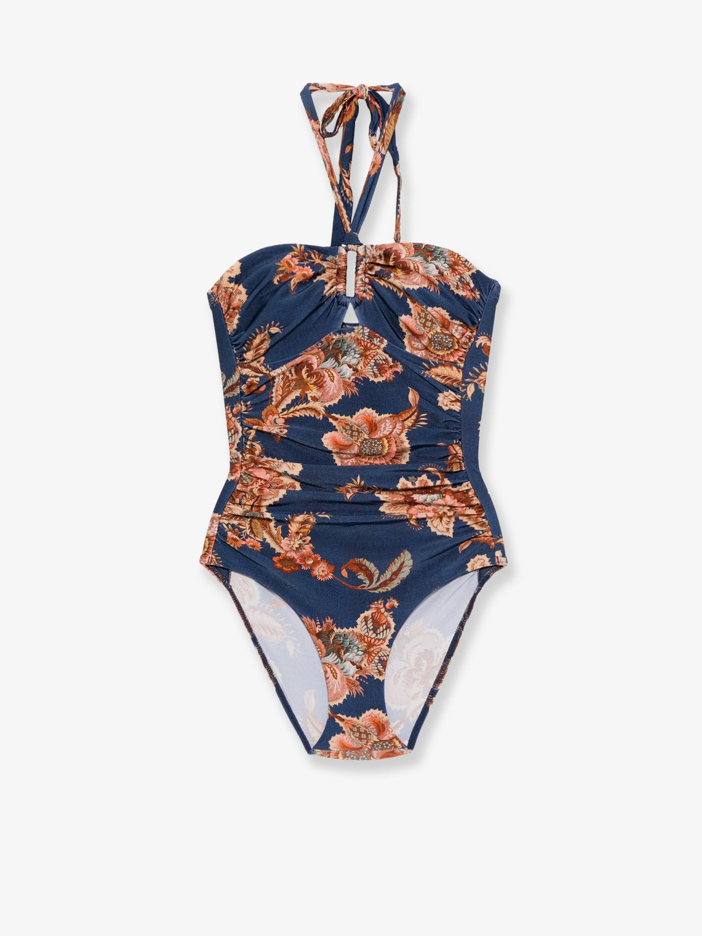 Costume intero Aster in nylon con stampa paisley