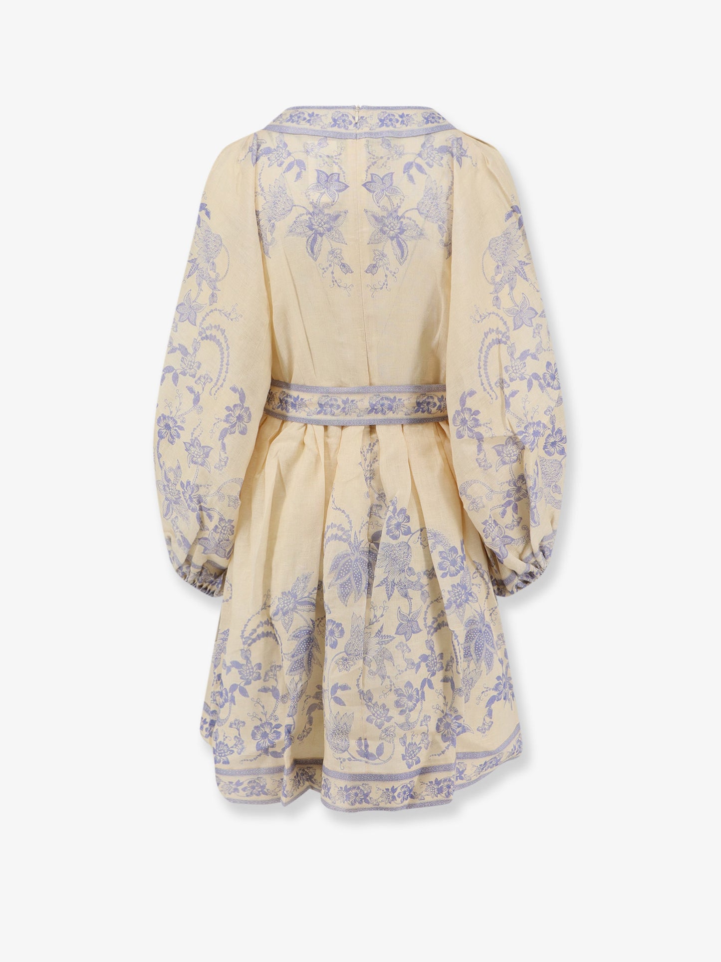 Indra printed linen dress