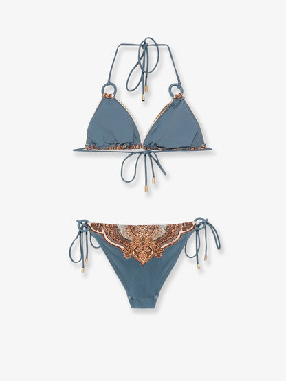 Bikini Mahon in nylon con stampa paisley thumbnail
