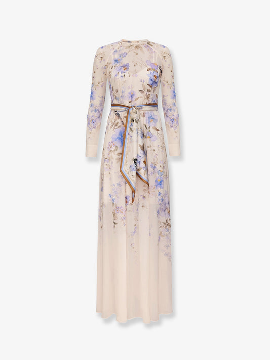 Luna viscose dress with floral print