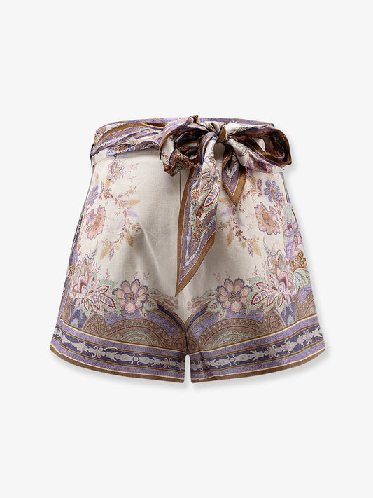 Shorts Luna Scarf in lino