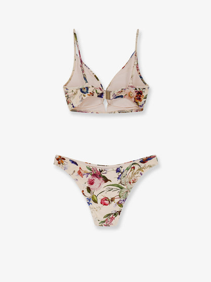 Nylon bikini with floral print thumbnail