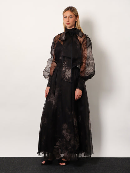Hypnotic Maxi Skirt silk long skirt thumbnail