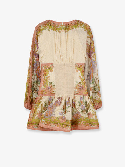Indra mini dress in cotton and silk thumbnail