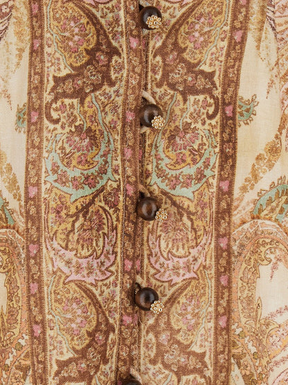 Wanderlust multicolor linen dress thumbnail