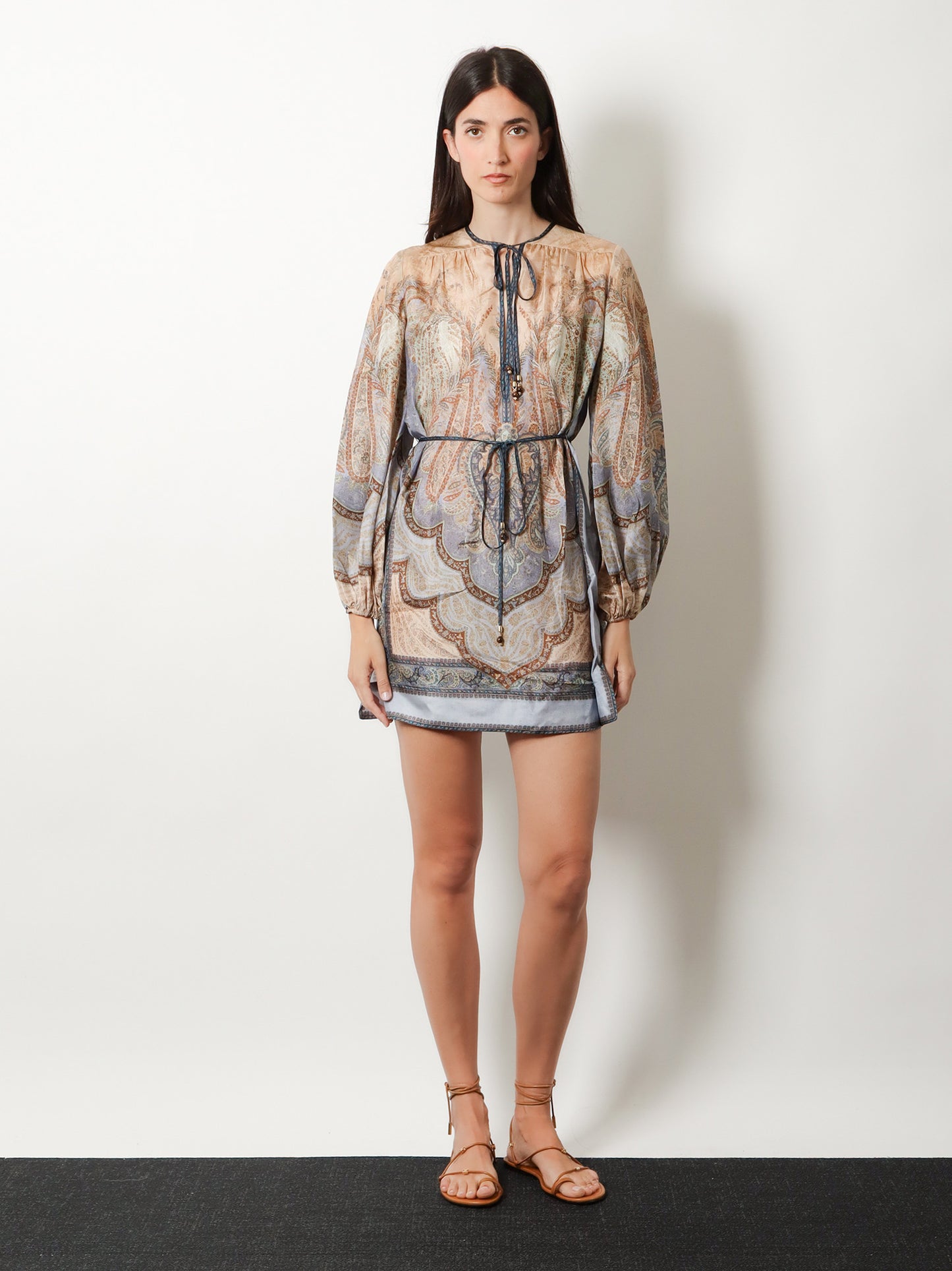 Wanderlust Tunic silk mini dress