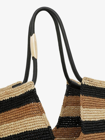 Golden Time raffia shoulder bag thumbnail