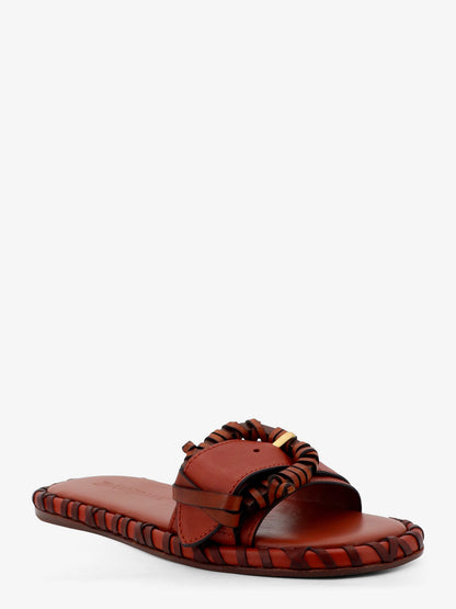 Alchemy leather sandals with woven details thumbnail