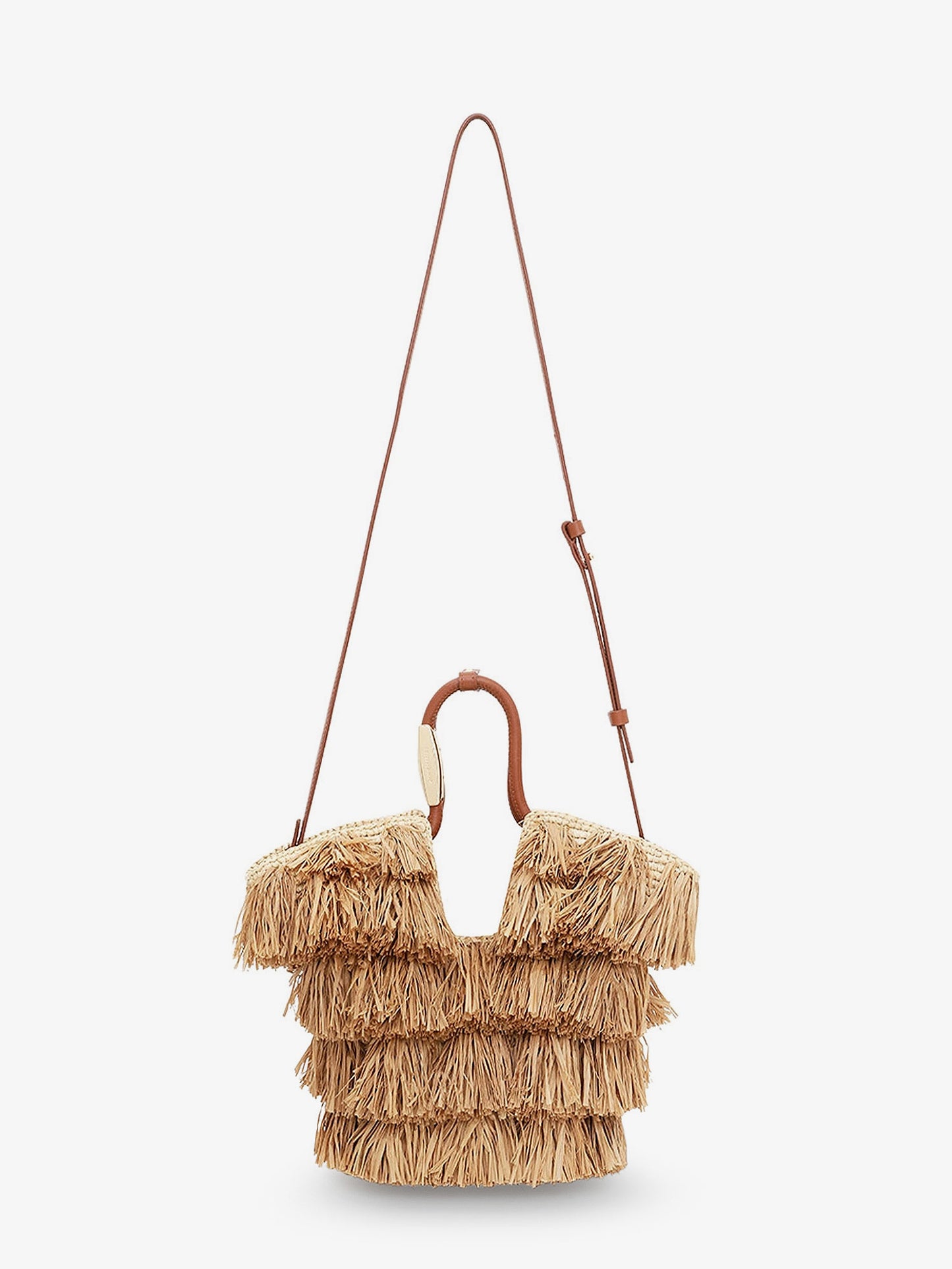 Golden Time crossbody bag with fringe