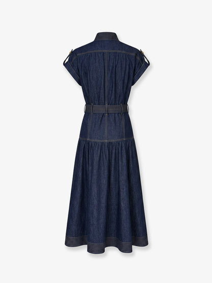 Long denim dress thumbnail
