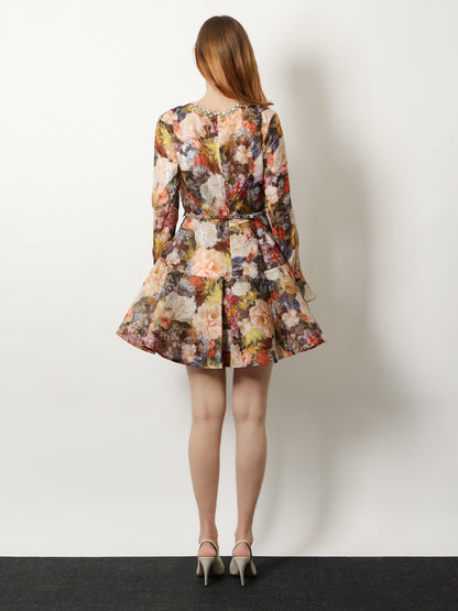 Alchemy linen and silk dress thumbnail