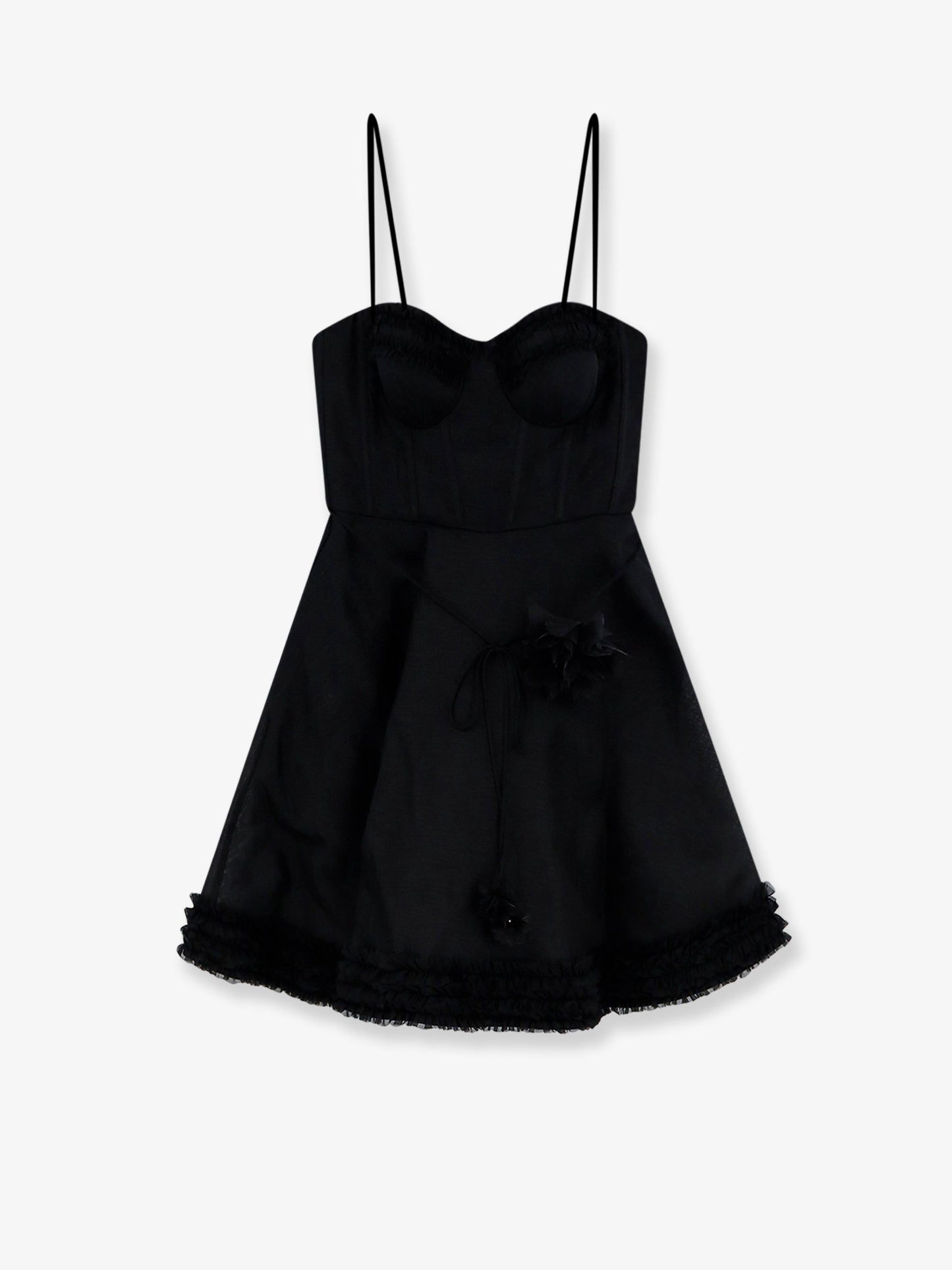 Luna linen and silk blend mini dress