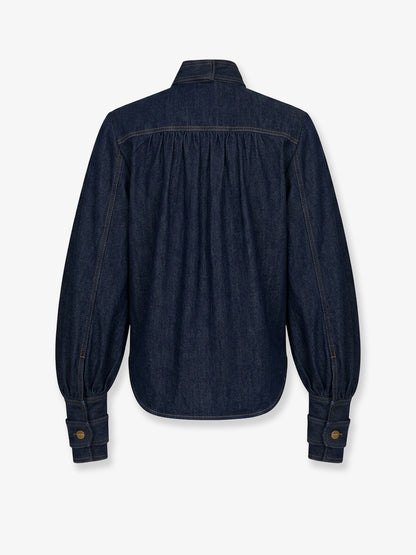 Camicia Cargo in denim thumbnail