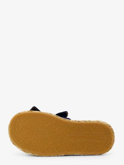 Carousel raffia and denim sandals thumbnail