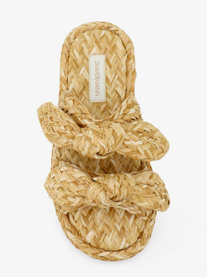 Carousel raffia sandals thumbnail