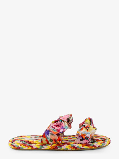 Multicolored raffia Carousel sandals thumbnail