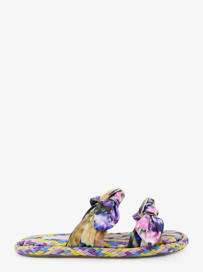 Carousel multicolored raffia sandals thumbnail