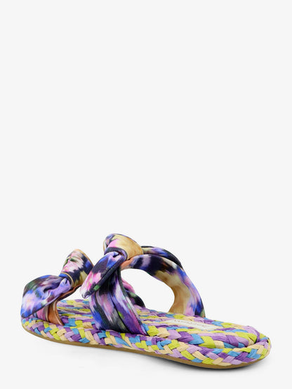 Carousel multicolored raffia sandals thumbnail