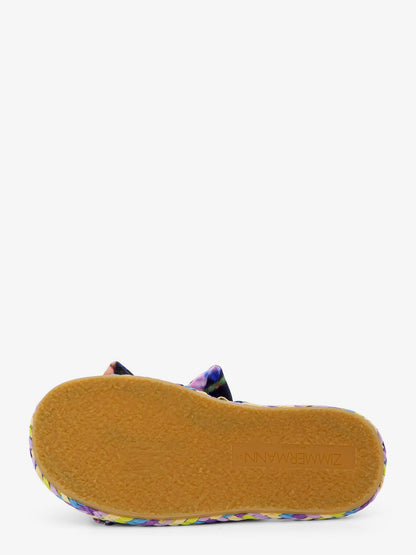 Carousel multicolored raffia sandals thumbnail