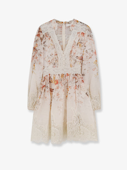 Luna linen and silk dress thumbnail