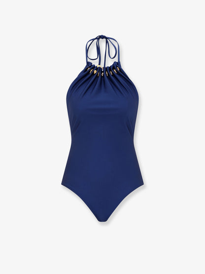 Costume intero Aster in nylon lucido con dettaglio perline thumbnail