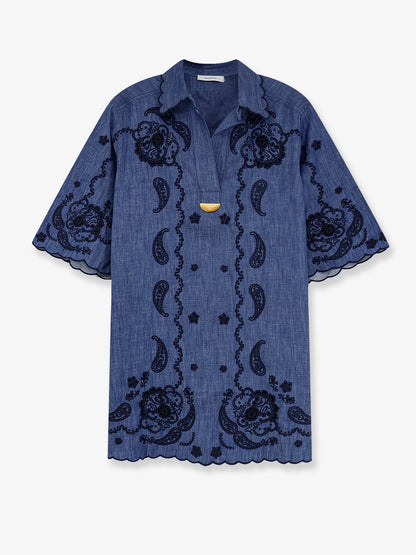 Aster denim mini dress thumbnail