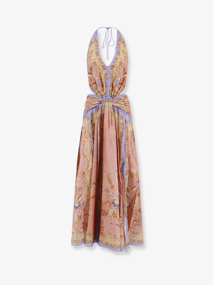 Indra cotton and silk long dress thumbnail