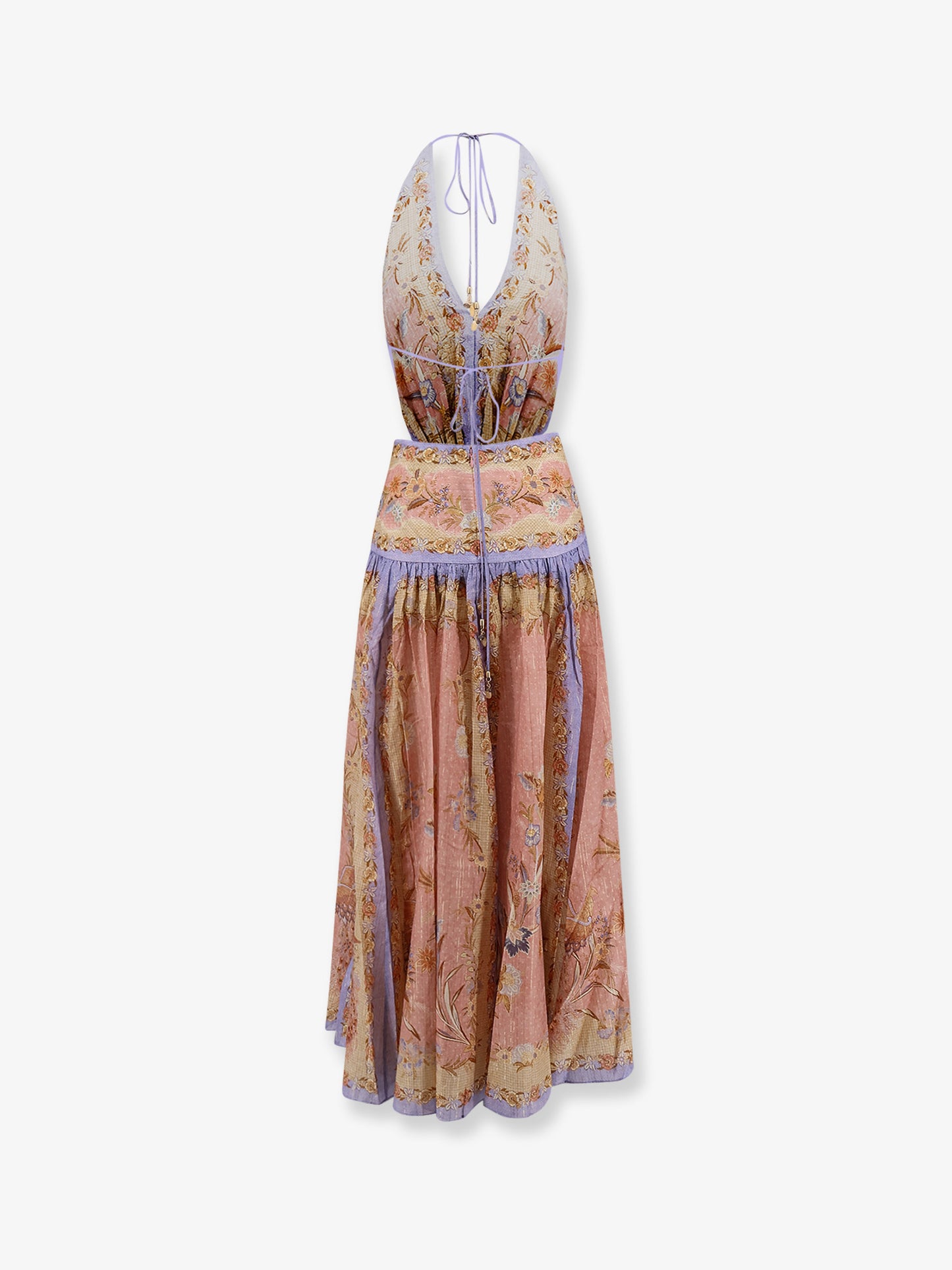 Indra cotton and silk long dress