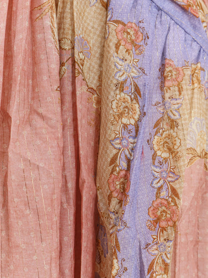 Indra cotton and silk long dress thumbnail