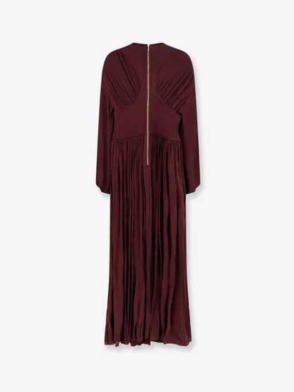 Luna Billow stretch viscose long dress thumbnail