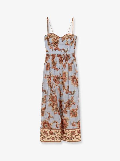 Aster Corset cototn midi dress thumbnail