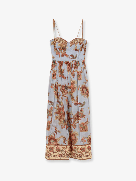 Aster Corset cototn midi dress
