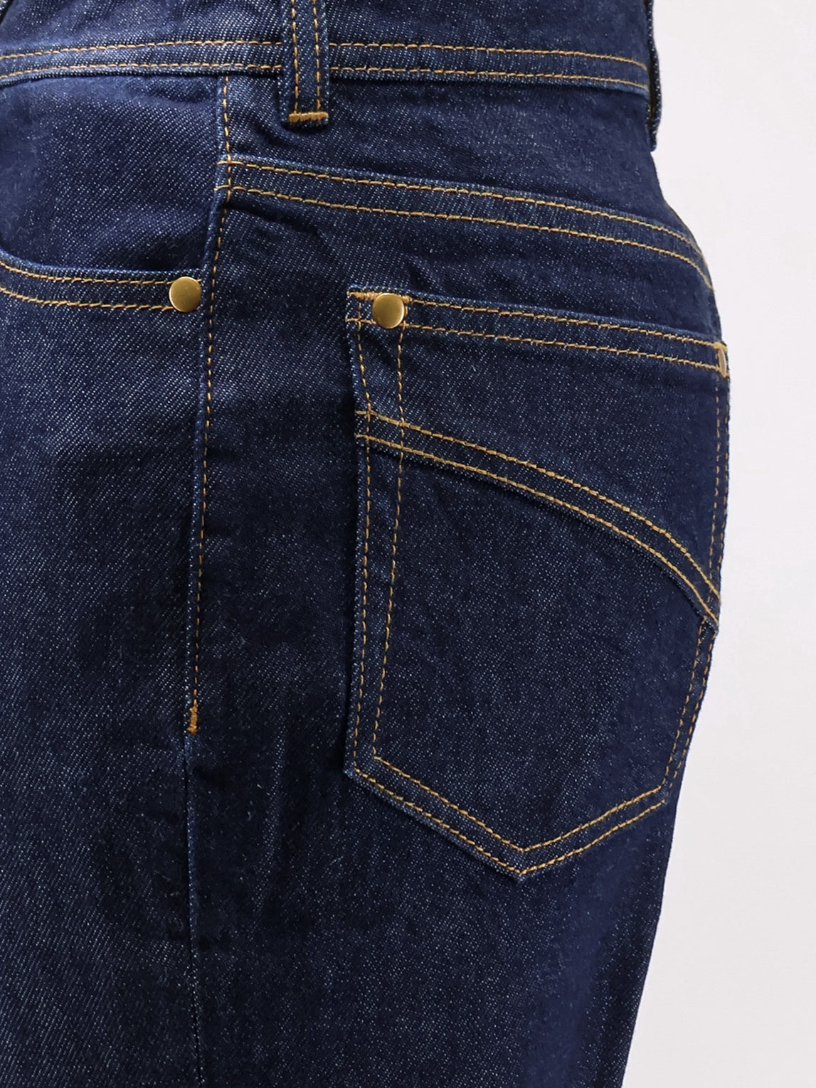 Cotton Denim Flare Jeans