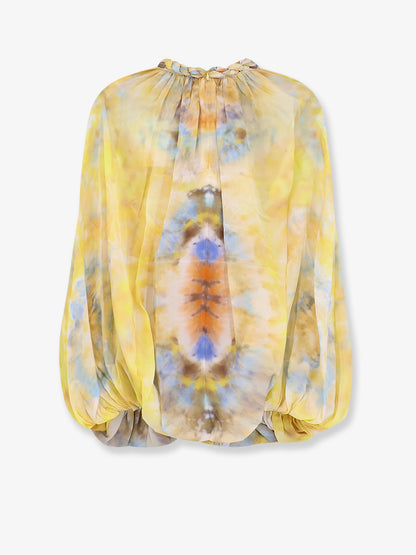 Alchemy Twist Billow silk top thumbnail