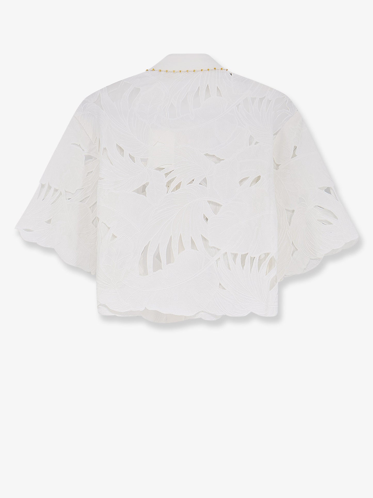 Mahon cotton shirt with all-over embroidery