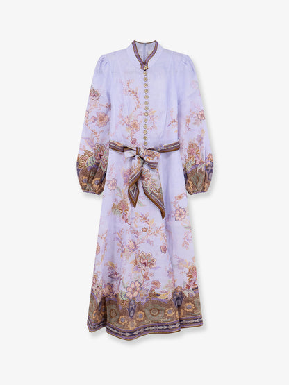 Luna Button linen dress thumbnail