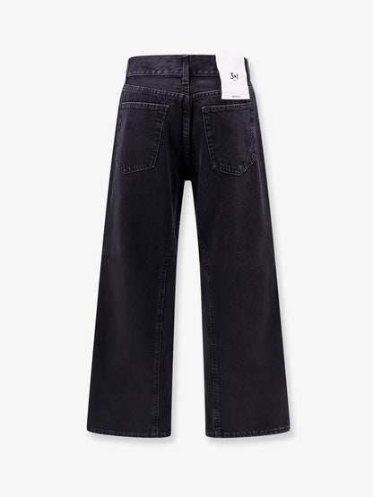 Aime black denim trousers thumbnail