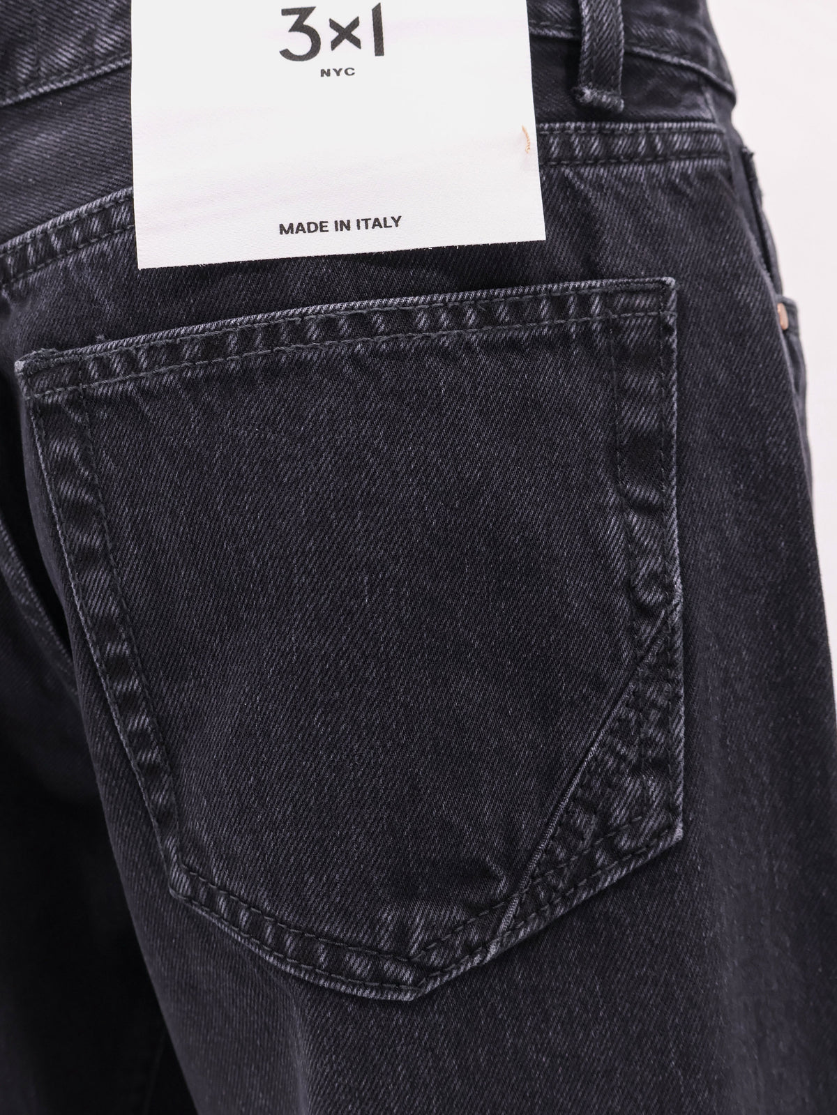 Aime black denim trousers