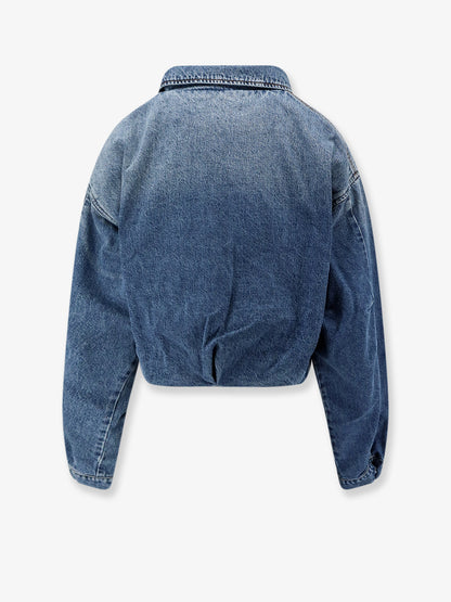 Amelia Folded Cotton denim jacket thumbnail