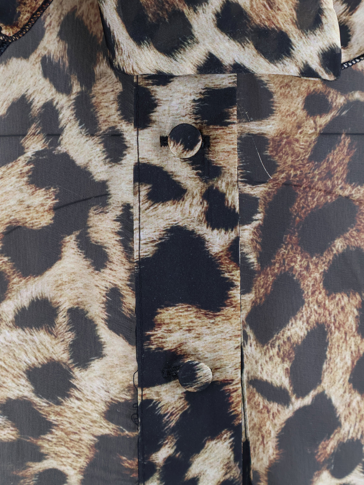 Shirt with animal print