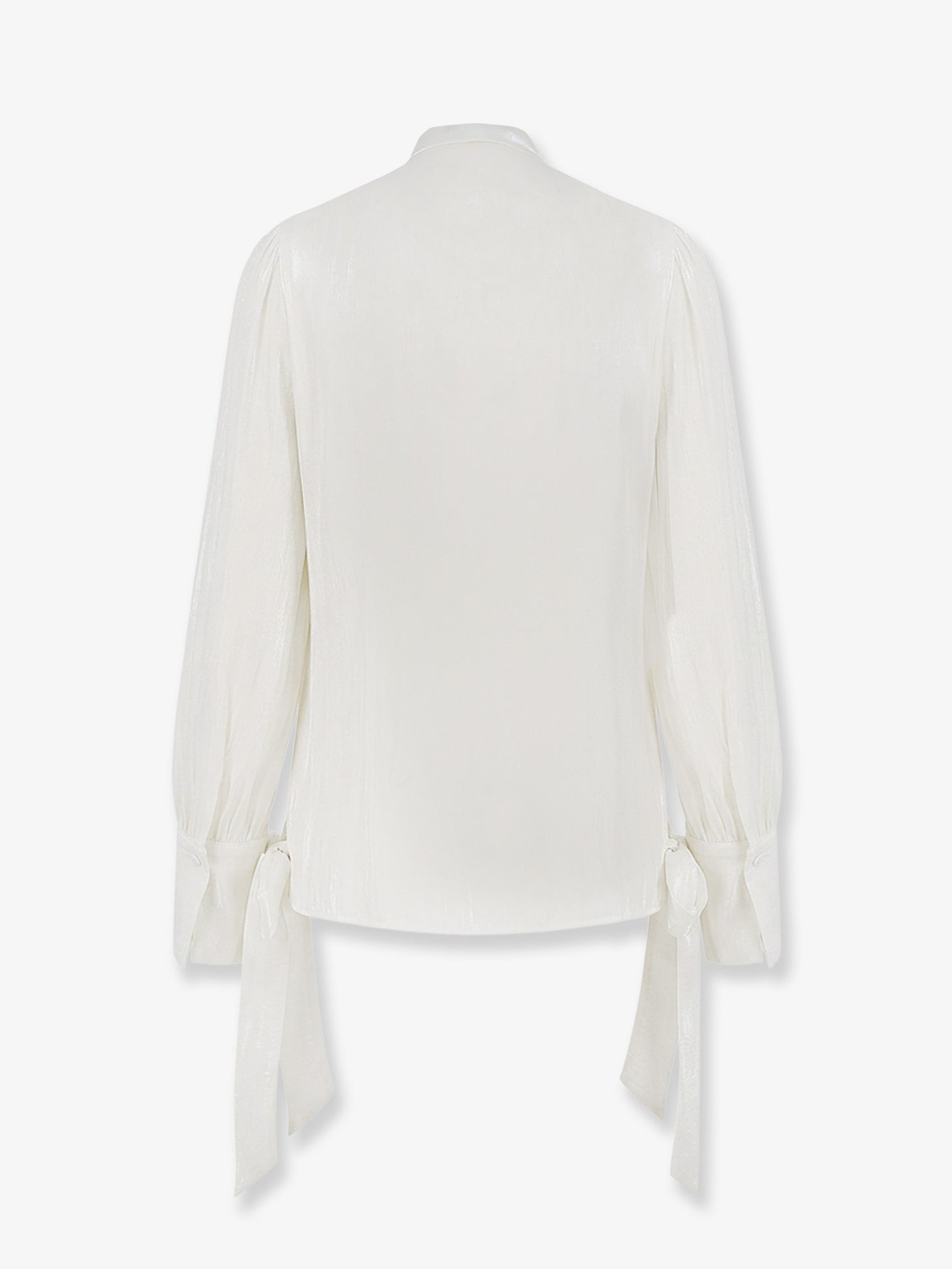 Camicia in satin con spalline imbottite