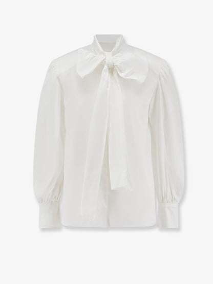 Cotton blend shirt with padded shoulders thumbnail