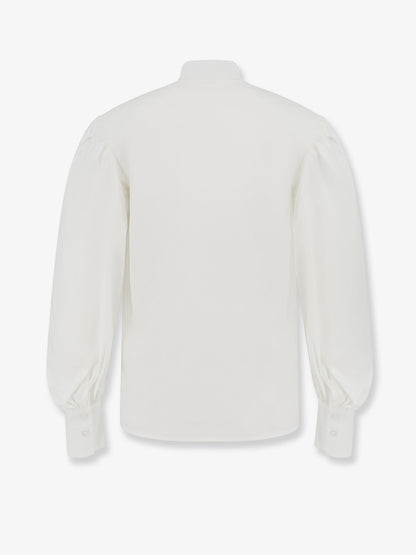 Cotton blend shirt with padded shoulders thumbnail